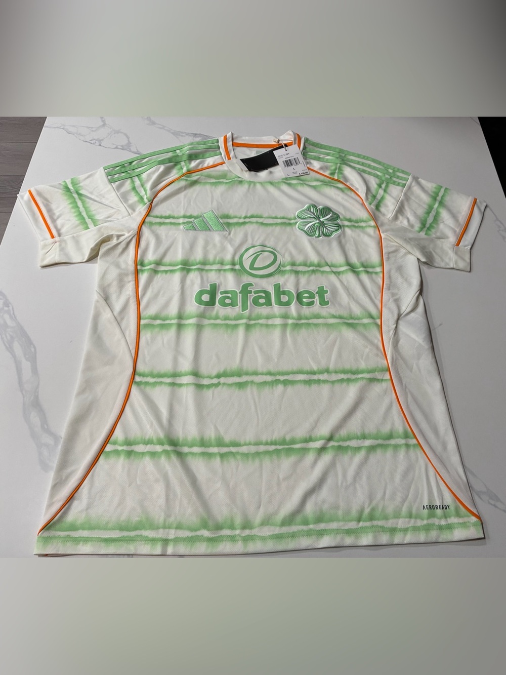 Celtic FC Adidas Men’s Football / Soccer Jersey (Large) Retails For $100